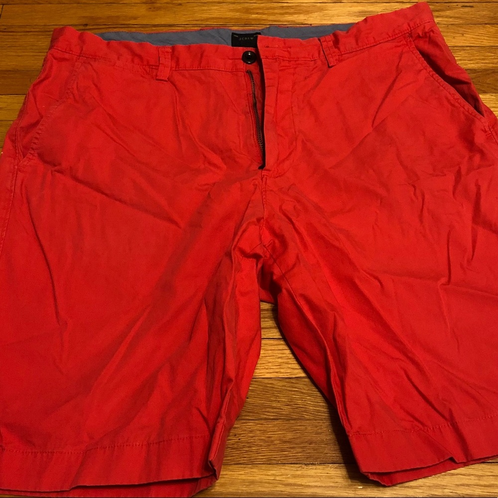 JCrew Club Shorts in Red/Pink